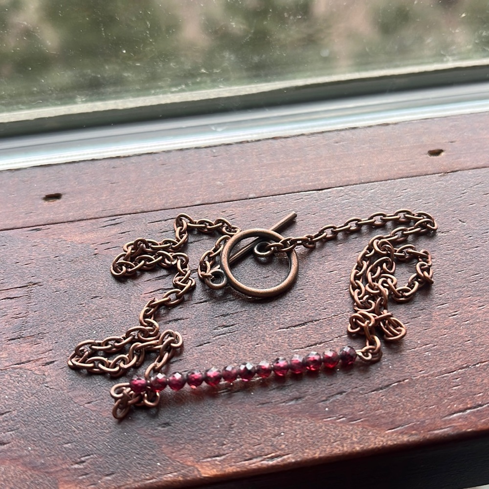 Garnet necklace
